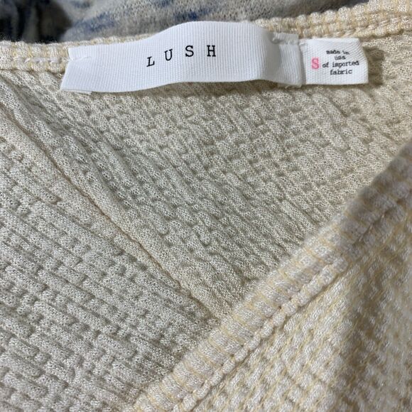 Lush Bundle Lot Womens Small Cropped Sweatshirt V-neck Top - Picture 6 of 9